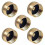 5 Pieces Solid Brass Refill Cap 1 LB Propane Bottle Cap Gas Tank Cylinder Sealed Cap Protect Cap For 1