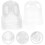Lot de 5 mini serres transparentes pour pots de fleurs et plantes 1