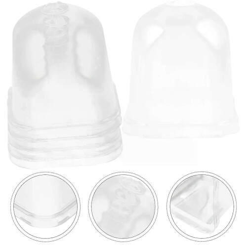 Lot de 5 mini serres transparentes pour pots de fleurs et plantes