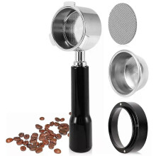 Portafiltro senza fondo da 54 mm - Set completo con imbuto dosatore, filtro a disco per Breville 54