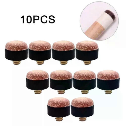 Lot de 5/10 embouts de queue de billard à visser, remplacement de tête de queue de billard 10 mm/11
