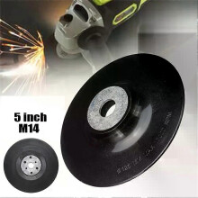 5ich Resin Fiber Backing Pad Disc Backing Pad Tool M14 gänga med låsmutter för vinkelslipkraft