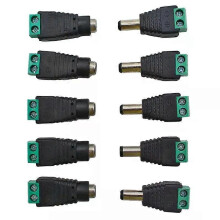 5 paar DC 12V mannelijke vrouwelijke connectoren 21 * 55 mm stekkeradapteraansluitingen connector voor