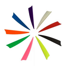 50 Pcs 3 Zoll Pfeil Federn Gummi Vane Form Cut Befiederung Pfeil Jagd Schießen Zubehör