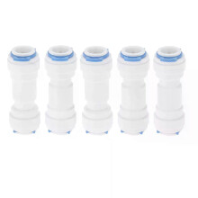 Lot de 5 clapets anti-retour unidirectionnels à emboîtement de 3/8 po pour système de filtration d'eau