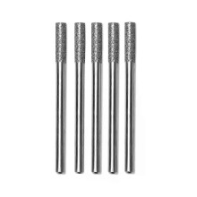 5 st 3/4/5 mm Burr Stone Passar 1453 Craftsman Micro-carving Nål Diamantmotorsågslip Slipmedel
