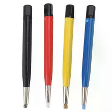 4Pcs Uhr Rost Reinigung Stift Scratch Pinsel Pen-Set Tragbare Fiberglas Nylon Stahl Messing Für Elektrische