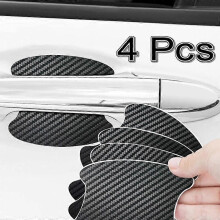 4 kpl/sarja auton oven tarra hiilikuitua naarmuuntumaton tarra Renault Megane 2 Duster Loganille