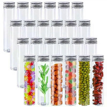 5 stuks plastic reageerbuisjes met doppen (45 ml) Buizen als bewaarbakjes voor snoepkralen Transparante