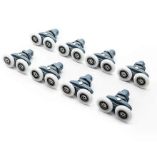 Juego de 4 a 8 piezas de 23 mm y 25 mm para cabina de ducha corrediza, accesorios para puerta de cristal,
