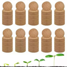 Lot de 50 blocs de démarrage hydroponiques en coquille de noix de coco pour plantation et culture de