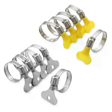 5 Stücke Edelstahl Griff Schlauchschelle Rund Luft Wasserleitung Kraftstoffschlauch Clips von Wasserleitung