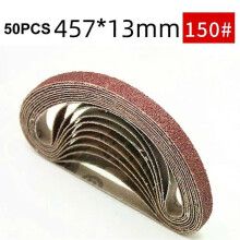 50 pezzi di nastri abrasivi 13x457 mm, nastri abrasivi per lucidatrice, utensili abrasivi per lavorazione