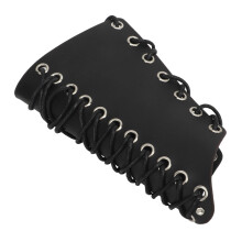 Armguards aus Kunstleder, langlebig, hautfreundlich, Schutz für Bogenschießen, schwarz