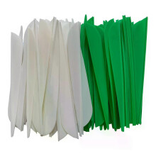 Lote de 50 plumas de flecha de goma TPU de 4 pulgadas con forma de gota de agua, accesorios para manualidades
