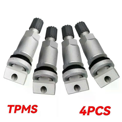 4x TPMS däckventiler Slanglösa ventiler Däcktrycksövervakningssystem Sensorventil spindelreparationssats
