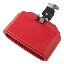 5 tums Jam Block Plast Musical Percussion Block kompatibelt med Latin Drum Instrument (röd)