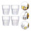6 st ölmugg glas vatten klara dricksglas Akryl Okrossbara spritkoppar 1