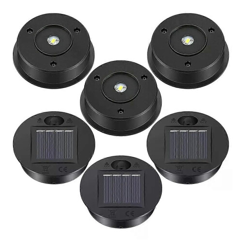 6 st Solar Lights Replacement Top 7 Lumen Solar Lantern Parts LED Solar Panel Lantern Lock Lights for