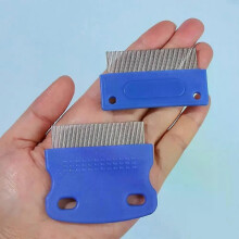 6 pezzi/set pettine antipulci impermeabile a denti fini per cani e gatti, strumento per la rimozione
