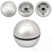 Pomo de cambio de 6 velocidades compatible con Alfa Romeo Giulietta 2010 - Plata 55346345 50294565