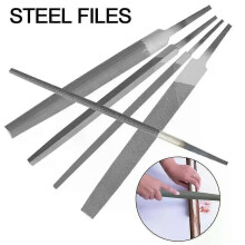 6/8 inch stalen vijlen met middelste tanden, plat/halve cirkel/driehoek/cirkel/vierkant, voor het slijpen