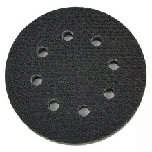 8 gaten zachte spons interface pad 5 inch 125 mm lus haak schuurpads achterplaat schuurmachine polijsten