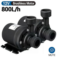 800L/H 12V DC 5M Tauch-Warmwasser-Umwälzpumpe Solar Brushless Motor