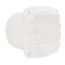 85x85mm White Boat Exhaust Air Vents - Louvered Vent for straight Through Hose Ventilation