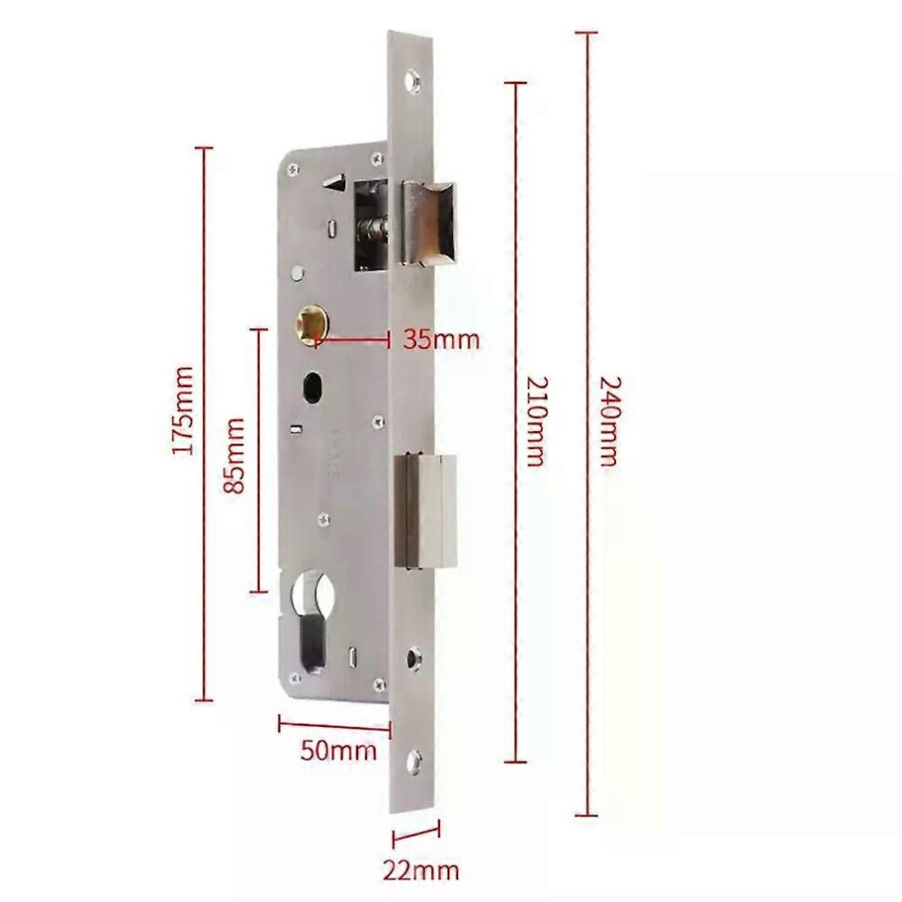 Serrure de porte extérieure universelle en aluminium 8520/8525/8530 — free download