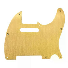 A51Q-Golden 8-håls telegitarrvalsskydd Metallplockskydd för standardbyte av telecaster