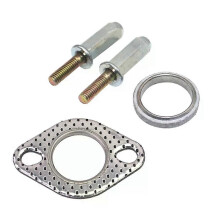 6st komplett set Avgasbultspackning Metall avgasbultmuttersats Passar till GY6125cc 150cc skotrar ATV