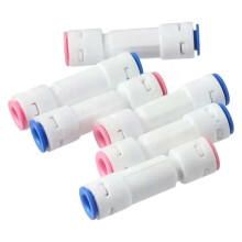 Lot de 6 clapets anti-retour en plastique à connexion rapide pour filtres à eau RO, vanne unidirectionnelle