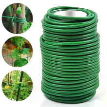 Spago per piante verde morbido flessibile da 8 m/10 m, fascetta da giardino rivestita, fascetta in gomma,