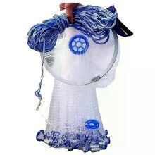 8ft nylon filament visnet met volledige spreiding, gemakkelijk te gooien, vissen met de hand