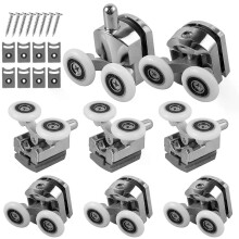 8 Stück 23 mm Duschtürrollen, Schiebetüren, Räder für gebogene Türen, Glastüren, Duschtürbefestigung