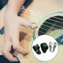 AA90-15 Pieces Guitar Picks Ring Tummen Finger Picks Rostfritt stål Finger Picks för akustisk gitarr
