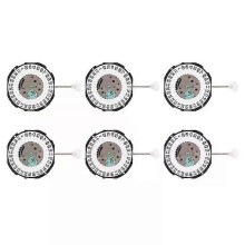 6X Three Hands Movement Movement Quartz Watch Movement SL28 För klocka Reparation Tillbehör Herr (Enkel