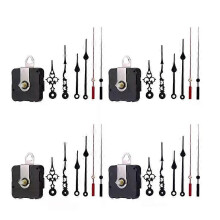 ABUG-4PCS DIY Tyst rörelsemekanism Spindel Hands Kit Reparationsverktygsdelar Väggkvarts rörelseklocka