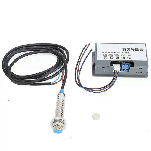 AC220V Digital Speed Meter 4-Digit Tube Display High Measurement Accuracy Tachometer