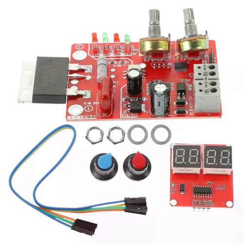 Justerbar punktsvetskontroller Svetsbräda PCB Krets DIY Utrustning Panel Tidsström Maskin