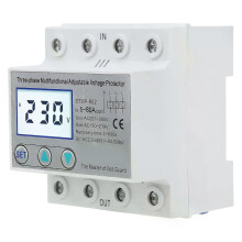 Protezione da tensione regolabile trifase LCD multifunzione autoripristinante STVP932 230 V 400 V CA