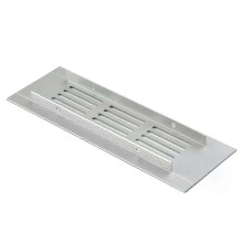 Air Vent Lüftungsgitter Grille Abdeckung Multi-größe Rechteckigen Ersatz Schuh Schränke Silber Ersatz