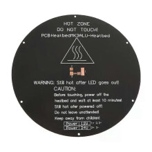Aluminium 12V/24V verwarmd bed 220*220*3mm voor 3D-printer rond
