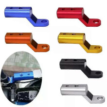 Aluminium verlengbeugel voor bevestiging van achteruitkijkspiegel voor motorfiets en scooter