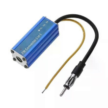 Antena de radio FM con extensor de banda y cubierta metálica, cambiador automático de frecuencia, convertidor