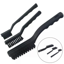 Spazzola antistatica piccola media grande utensili manuali plastica fibra sintetica 1 pz 3 pz nero per