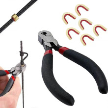 Bogenschießen Kupfer Knopf Zange Bowstring Positionierung Schnalle Clip Installation Zange Bogen und