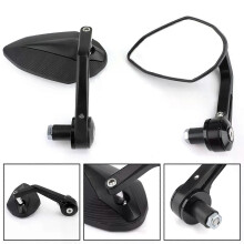 Artudarech 7/8 22mm Motorcykel Handtag End Speglar Aluminium Sportbike Street Fighter för Honda CBR650R