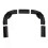 Artudatech 5 pezzi staffe generiche nere Hue Play Gradient Lightstrip set di montaggio 3